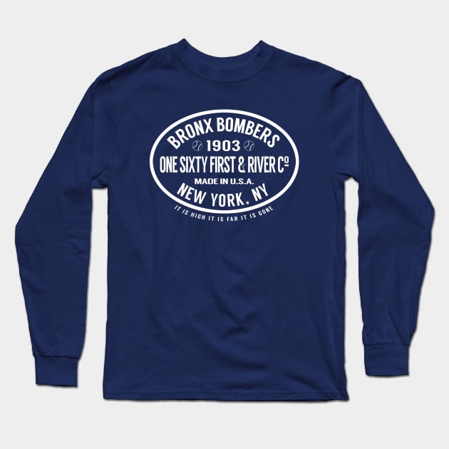 Bronx Bomber Slugger Long Sleeve T-Shirt by PopCultureShirts